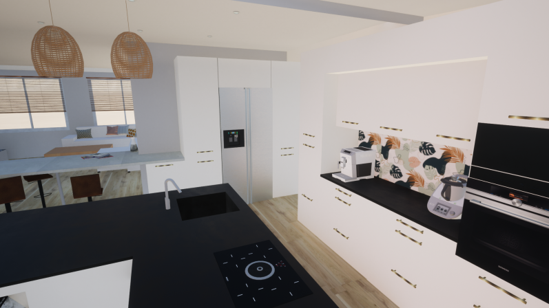 Vue 3D de la future cuisine