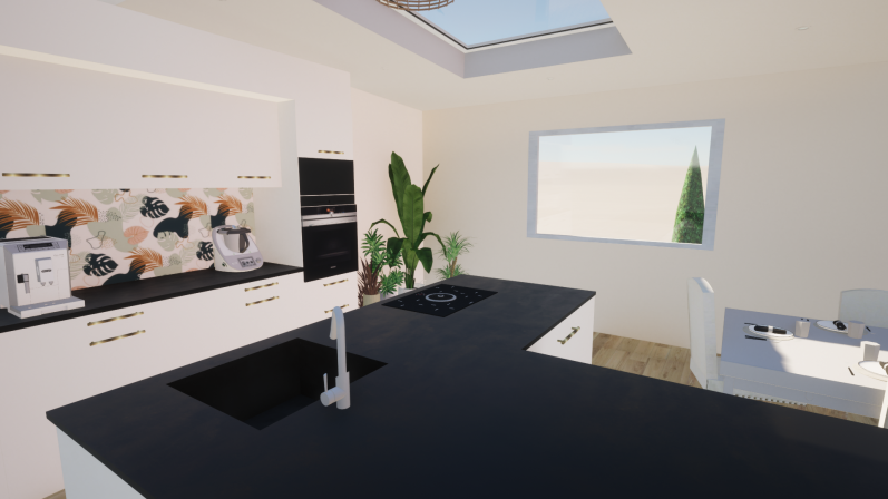 Vue 3D de la future cuisine