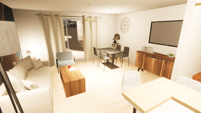 3D salon/salle à manger