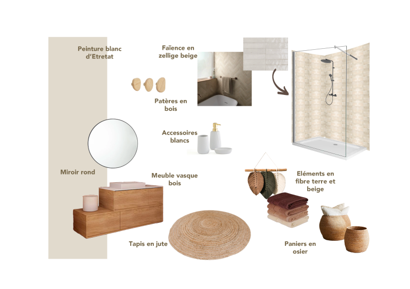 Planche mobilier ambiance nature